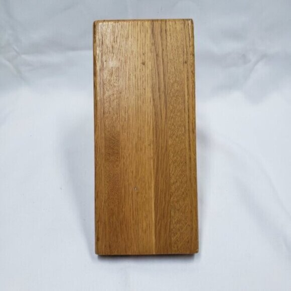 Cutco 13 Slot Solid Oak Knife Block Honey Oak Made in USA - Picture 7 of 12